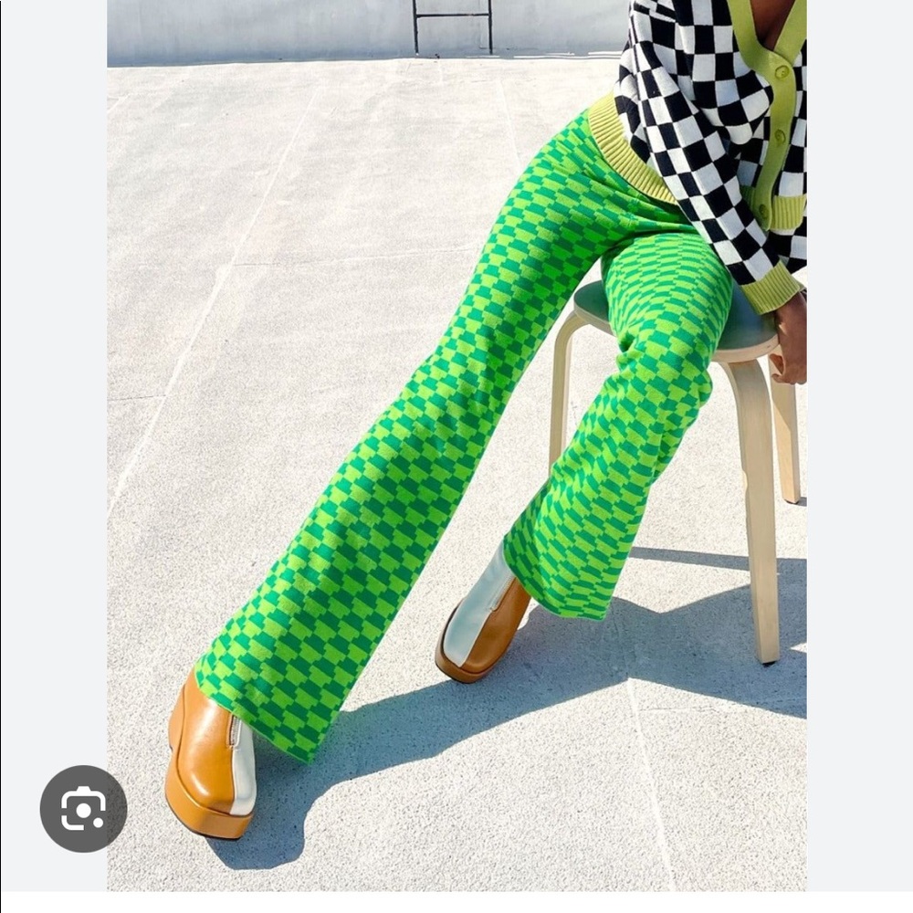 Lisa Says Gah green bocce Luca pant EUC